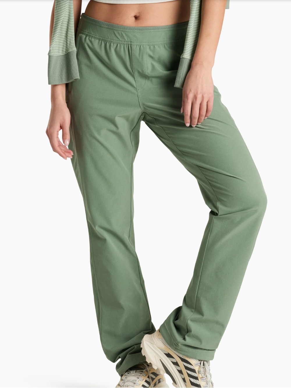 Kuhl Freeflex Dash Pants Quick Dry Green Extra Large Gorpcore Hiking